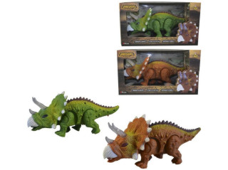 Dinosaurus na baterie, světlem a realistickým zvukem, 25cm