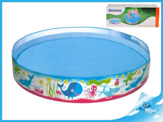 Bazén pevný 122 x 25 cm mořský svět