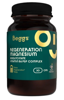 Magnesium bisglycinate + vitamin B6 P5P Complex 30 cps. Beggs