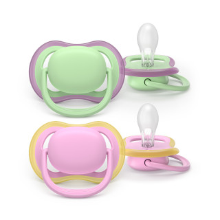 Šidítko Ultra air růžová/zelená 6-18 m dívka 2 ks Philips Avent