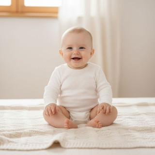 Body bílé vzor obdélník Babyservice