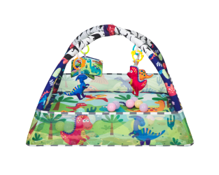 Hrací deka s hrazdou a míčky Dino Forest KikkaBoo