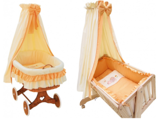 Nebesa nad proutěné koše a kolébky - Scarlett Martin - oranžová 