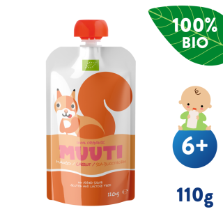 Kapsička Salvest Muuti BIO Mango s mrkví a rakytníkem (110g) 6m+