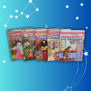 Kouzelná sbírka pohádek Balíček č.2 (5 knížek + kouzelné pero)