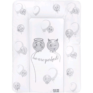 Přebalovací podložka měkká New Baby Emotions bílá 85x70 cm