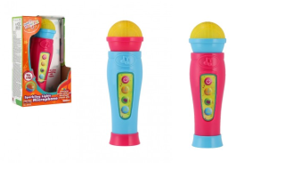 Mikrofon s ozvěnou 20 cm se světlem a zvukem