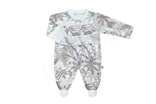 Bavlněný overal s rukavičkami Koala Baby Service Hnědý