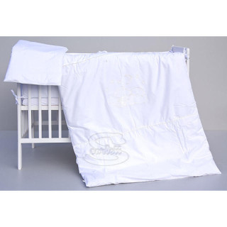 Dětské povlečení 2dílné Měsíček - bílé 100 x 135 cm