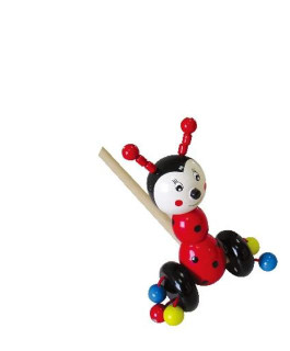 Beruška na tyči dřevěná