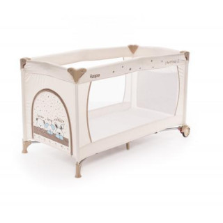 Cestovní postýlka ZOPA Camping 2 - ANIMAL BEIGE - BEZ ORIGINÁLNÍ KRABICE
