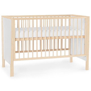 Postýlka borovice Emma 120 x 60 cm Nanna White/Natural