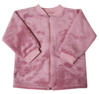 Kabátek s dlouhým rukávem na zip wellsoft MKCool Růžový