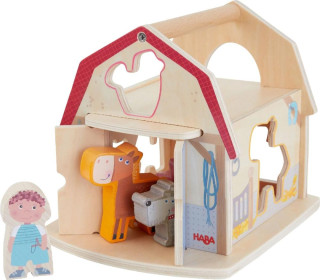 Dřevěná hračka Vkládání a třídění Farma Haba