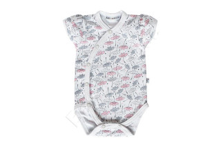 Bavlněné body krátký rukáv Kytky Baby Service Vel. 68 - 2. JAKOST