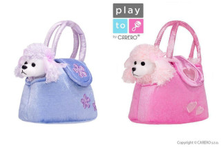 Dětská plyšová hračka PlayTo Pejsek v kabelce 