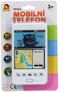 Mobilní telefon na baterie, 14,6 x 8,4 cm