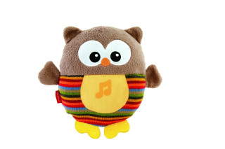 Fisher Price uspávací sovička hnědá CDN55