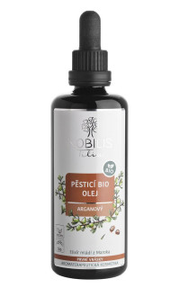 Pěsticí BIO olej arganový 100 ml fialové sklo Nobilis Tilia