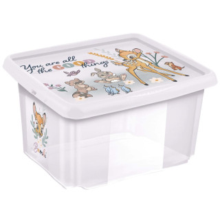 Úložný box s víkem 36 l "Bambi", Transparent