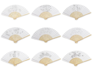 Dětský vějíř k domalování