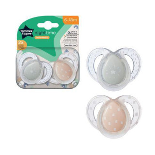 Šidítko silikon Night 6-18 m 2 ks Tommee Tippee 