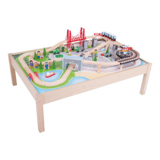 Vláčkodráha City se stolem Bigjigs Rail
