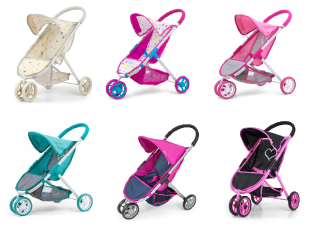 Dětský golfový kočárek pro panenky Milly Mally Susie 