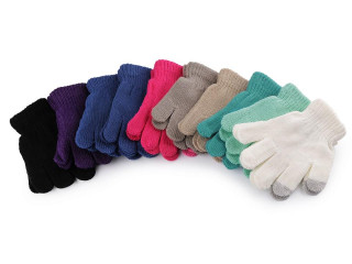 Dětské pletené rukavice prstové