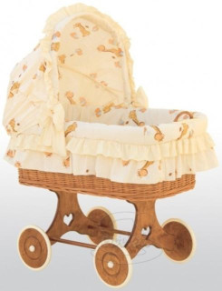 Boudička k proutěnému koši Žirafa žlutá 