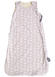 Merino spací pytel se zipem na boku, zajíc béžový 