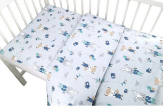 2-dílné bavlněné povlečení 135 x 100 cm ZAJÍC MODRÝ