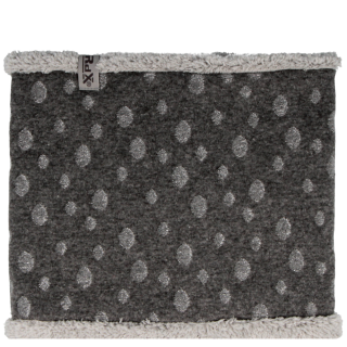 Dívčí nákrčník - tunel wellsoft s puntíky RDX Šedý