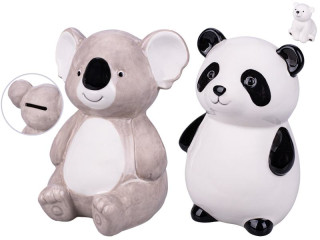 Pokladnička medvídek porcelánový 15 cm