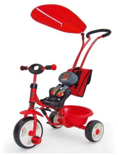 Dětská tříkolka Milly Mally Boby Delux RING ČERVENÁ
