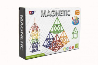 Magnetická stavebnice 120 ks plast/kov 