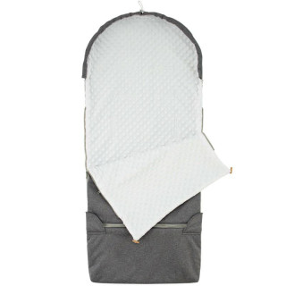 Fusak SOFT DUO Minky jarní/podzimní Šedý melír - bílá