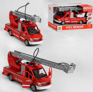 Auto hasiči plastové se zvukem a světlem stříkací vodu 27 cm 