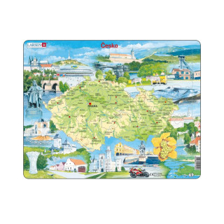 Česká republika památky 78 dílků Edu puzzle Dino