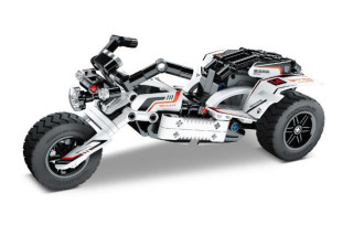 Stavebnice motorka 198 dílků na zpětné natažení iM.Master