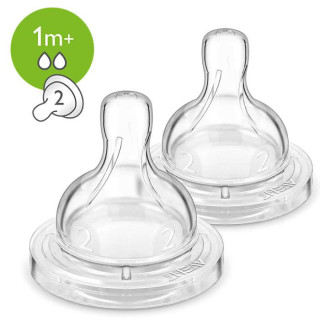 Dudlík Anti-colic/Classic+ Philips AVENT 2 pomalý průtok 1m+, 2 ks