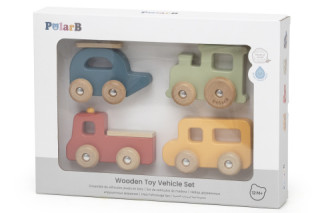 Dřevěný set dopravní prostředky 4 ks