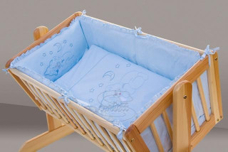 Souprava do kolébky Měsíček modrá, 6ti dílná