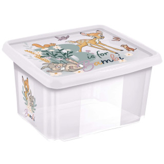 Úložný box s víkem 24 l "Bambi", Transparent