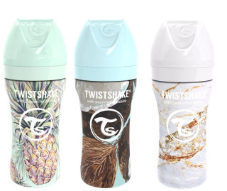 Kojenecká láhev Anti-Colic nerezová Twistshake 330 ml