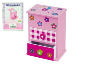 Skříňka dřevěná 2 zásuvky