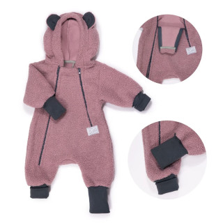 Rostoucí zimní kombinéza Teddy fleece double Cyclamen pink Esito