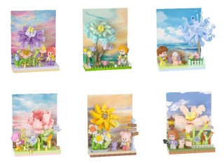 Stavebnice mini Květinová scenérie Koco