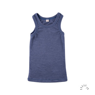 Dětské Merino tílko Ocean Mélange PoPoLiNi