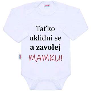 Body s potiskem New Baby a zavolej Mamku!